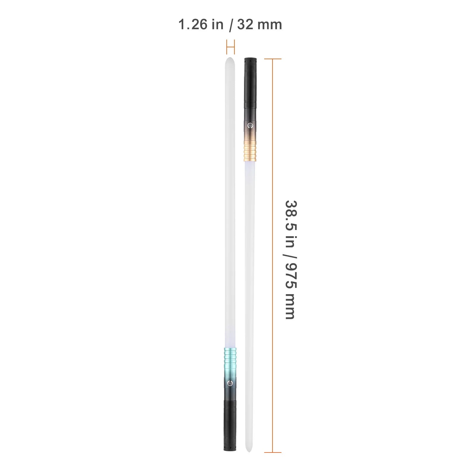 RGB Lightsaber with Sound Effects & Metal Handle Rechargeable