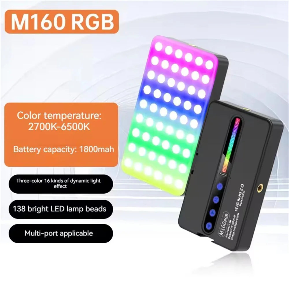 Rechargeable RGB Camera Light Panel