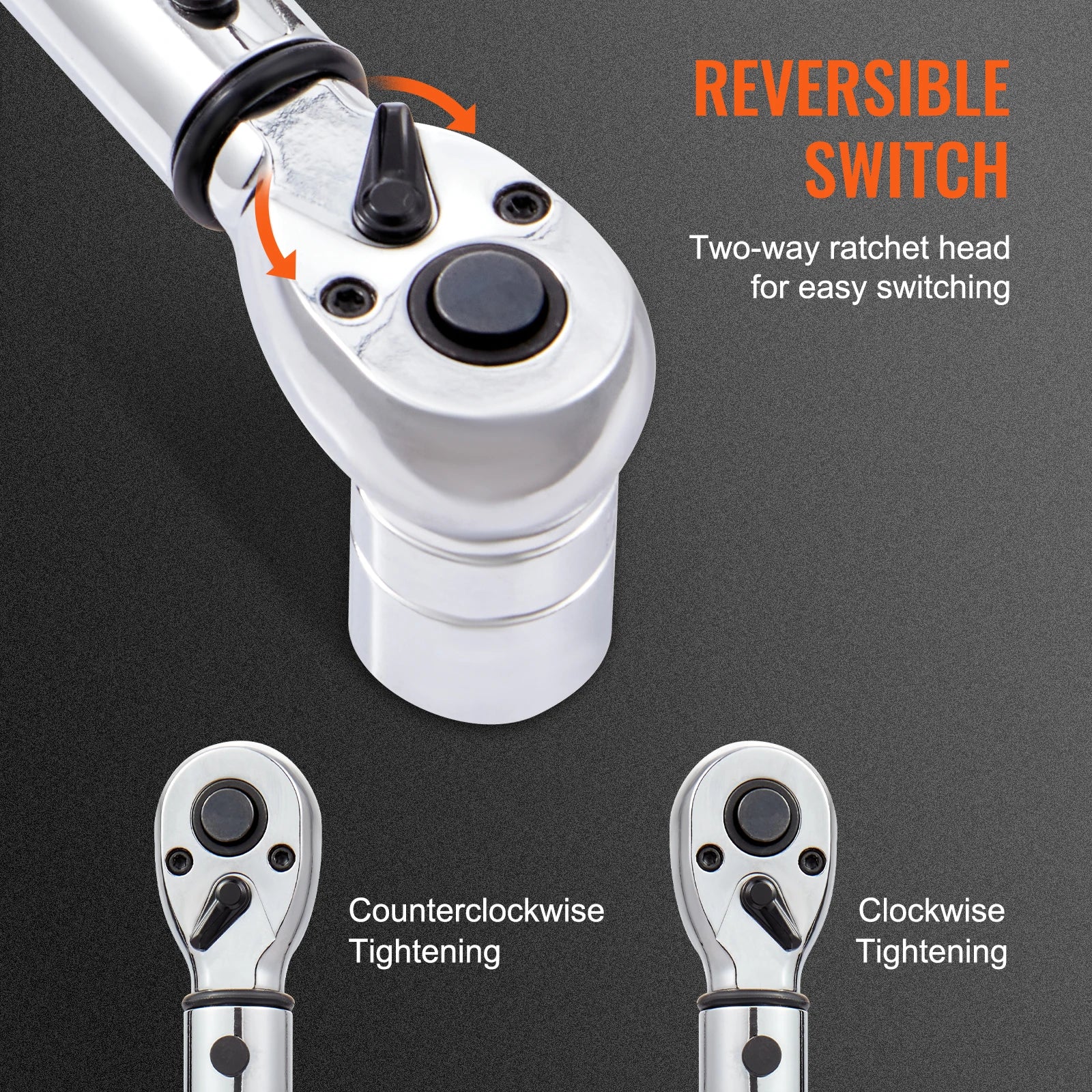 Adjustable Click Torque Wrench Set with Dual Scale Precision