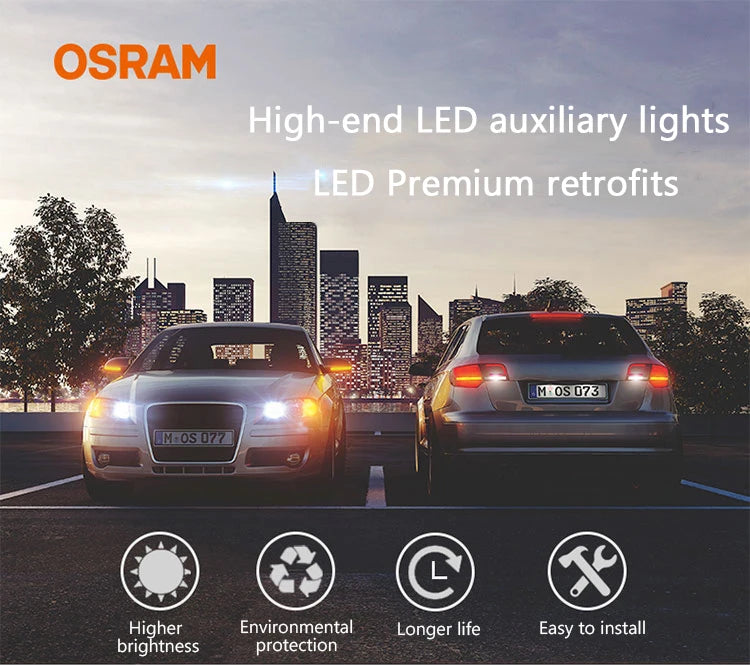 OSRAM LED T10 6000K W5W 194 LEDriving SL Advance 6000K Blanc Lampes de lecture voiture Lampe intérieure 12V 1.5W 2980CW, Paire
