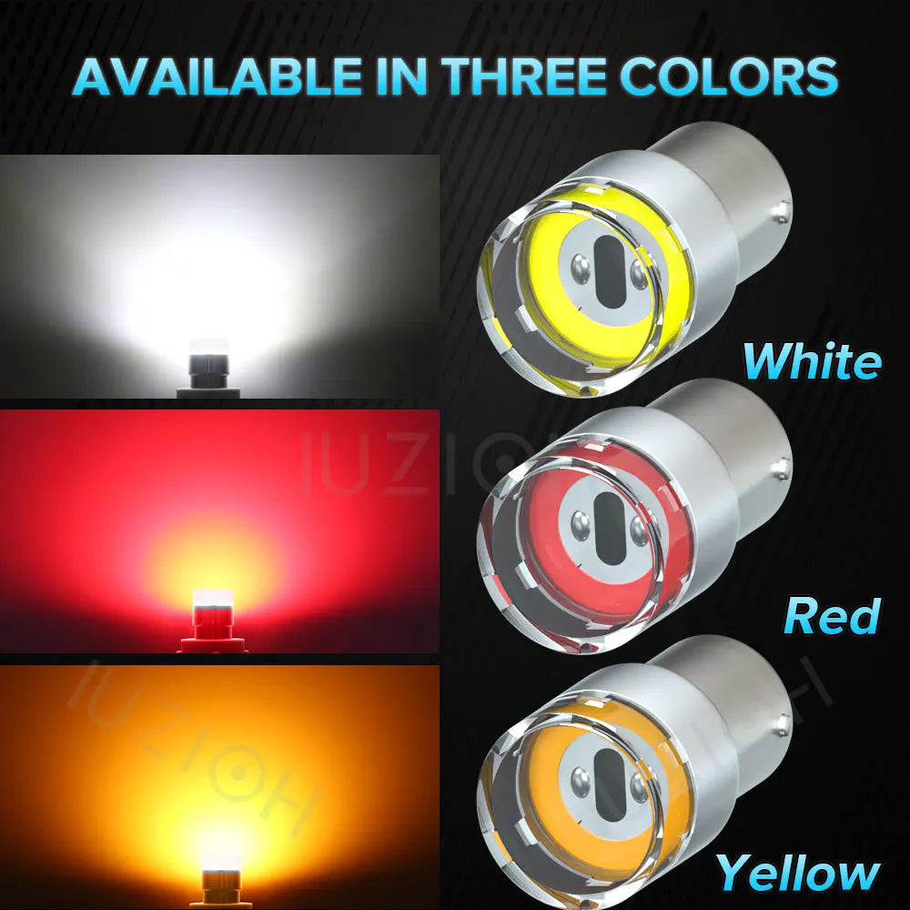 IUZIOH 2 bucăți, bec LED 12V 24V, automobil, 1156 BA15S 1157 BAY15D P21/5W, lampă de rezervă P21W S25 R5W semnal de parcare, lampă de întoarcere