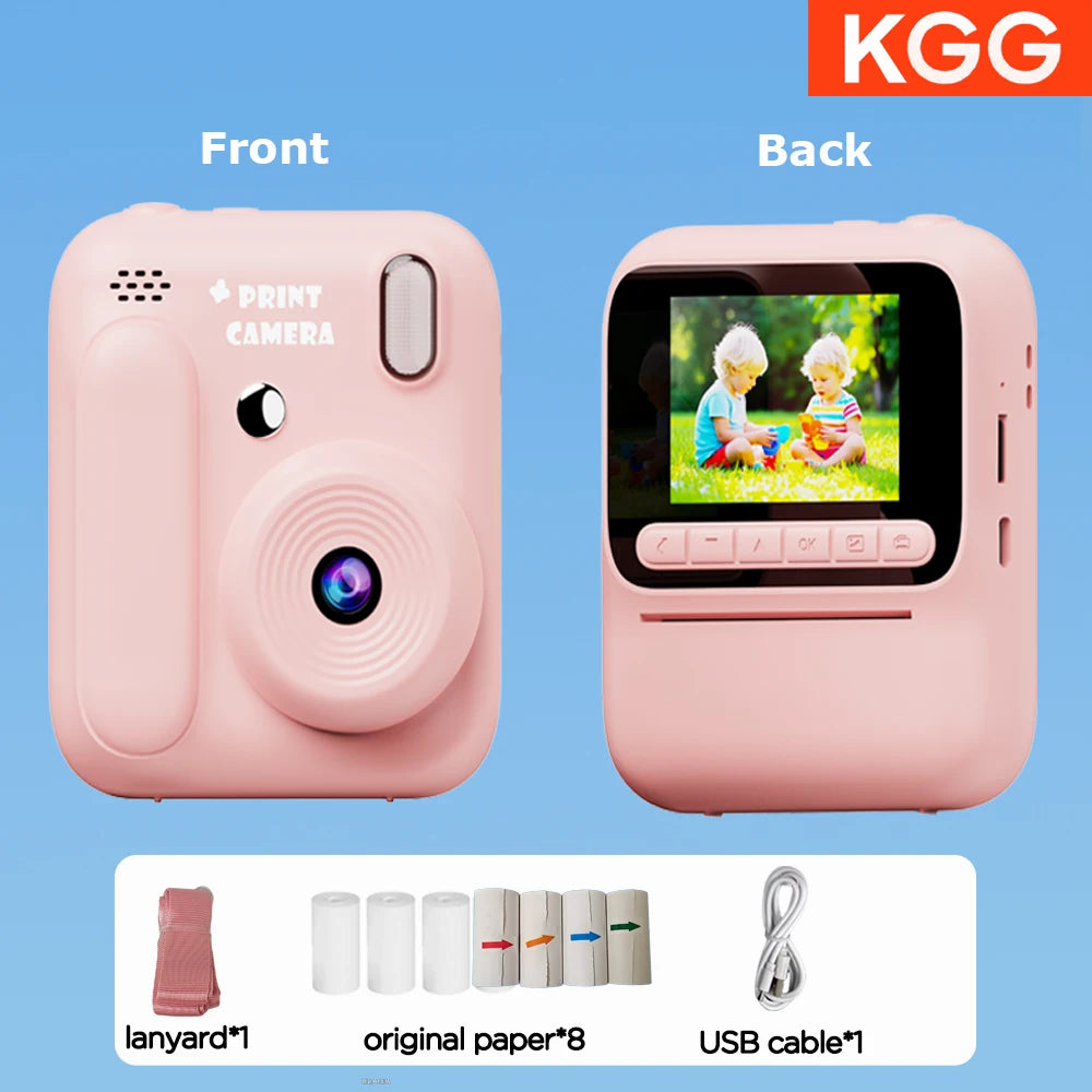 Kids Instant Color Printing Camera 32GB 1080P