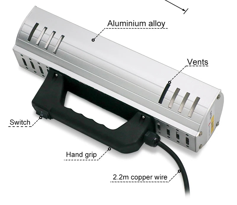 1000W Infraroodverf Uithardingslamp voor Auto Lichaamdrogen