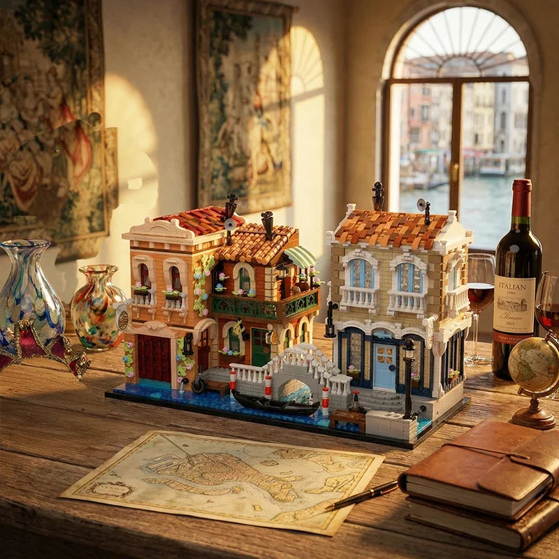 Venice Waterfront LED Brick Model Kit, 4610 Pieces
