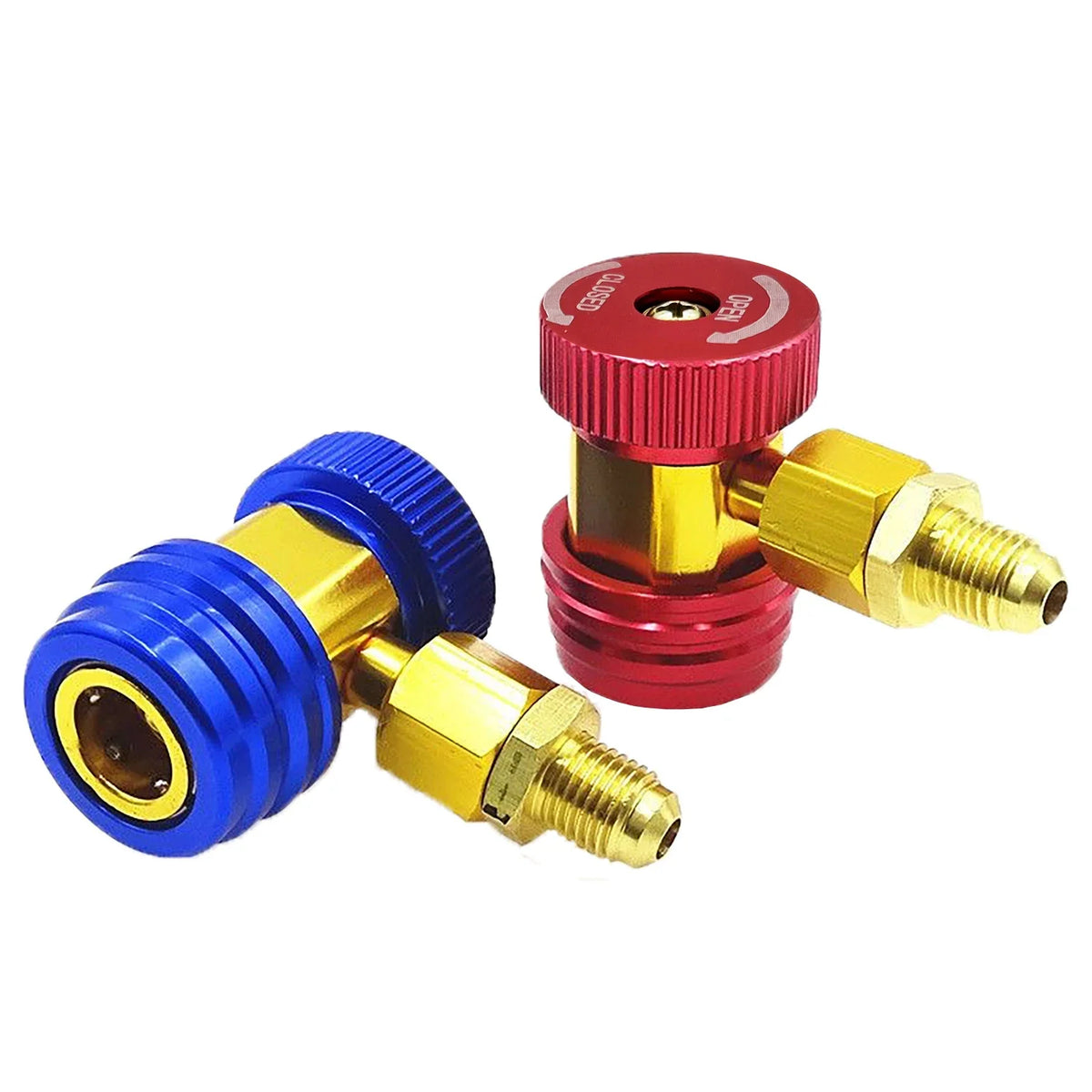 Car AC Quick Couplers, R134a or R1234yf Options