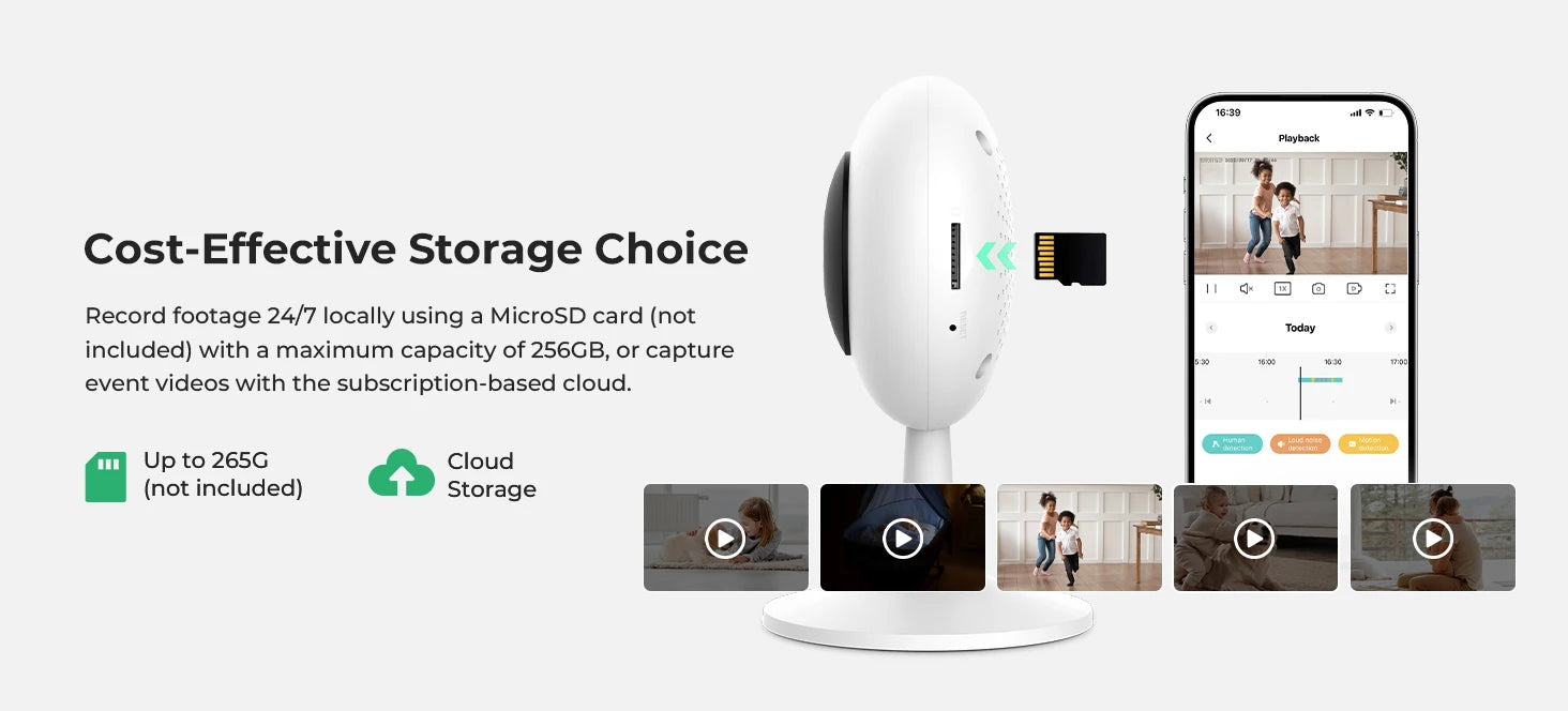 IMILAB SC230 2.5K Indoor Wi-Fi Security Camera with AI Detection