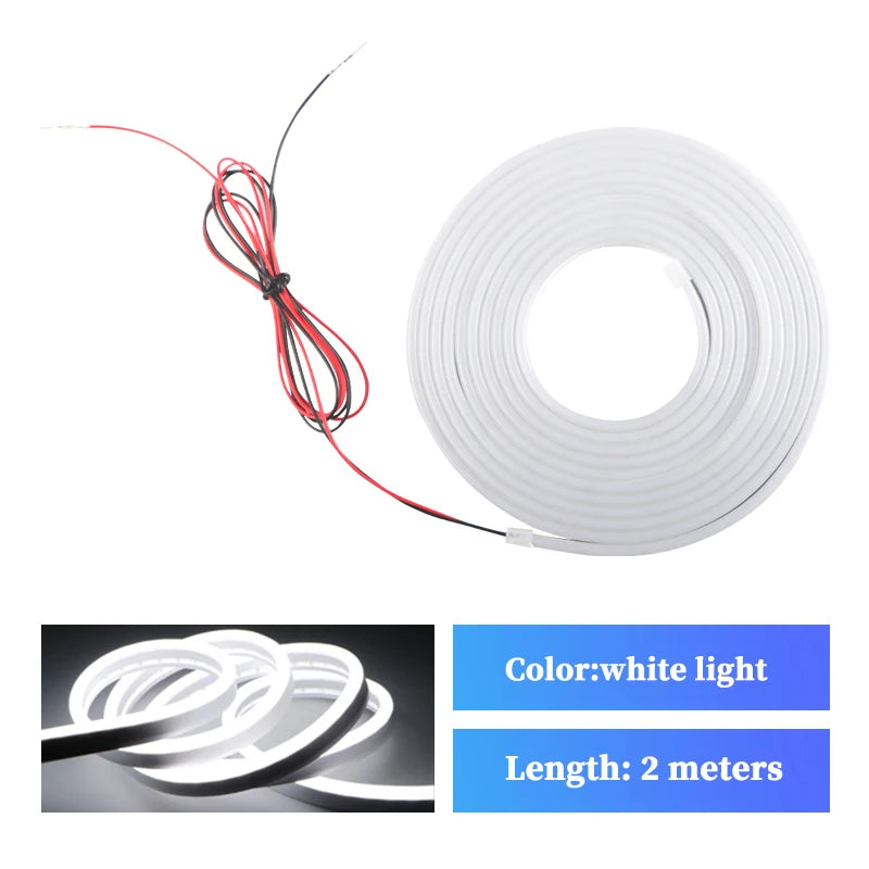 LED-es csomagtérvilágítás, dinamikusan áramló, rugalmas fénycsík, be- és kikapcsolható pásztázó hangulatfény, vízálló autós kiegészítő