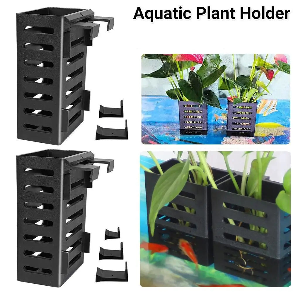 Soporte colgante para plantas de acuario emergidas