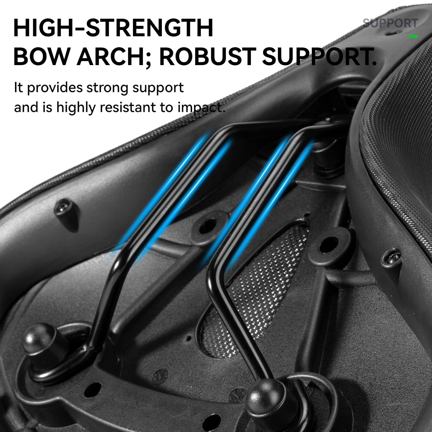 Comfortable Wide Bike Saddle Cushion with Shock Absorbing Foam