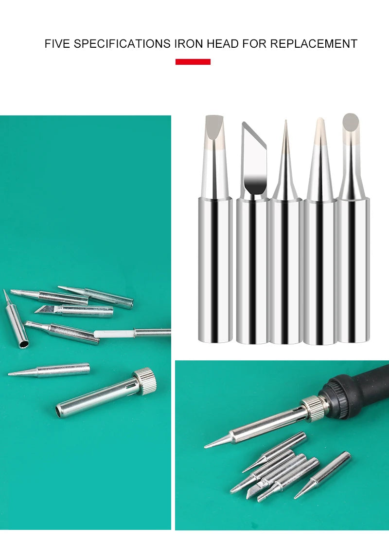 60W Adjustable Soldering Iron - Plug and Kit Options
