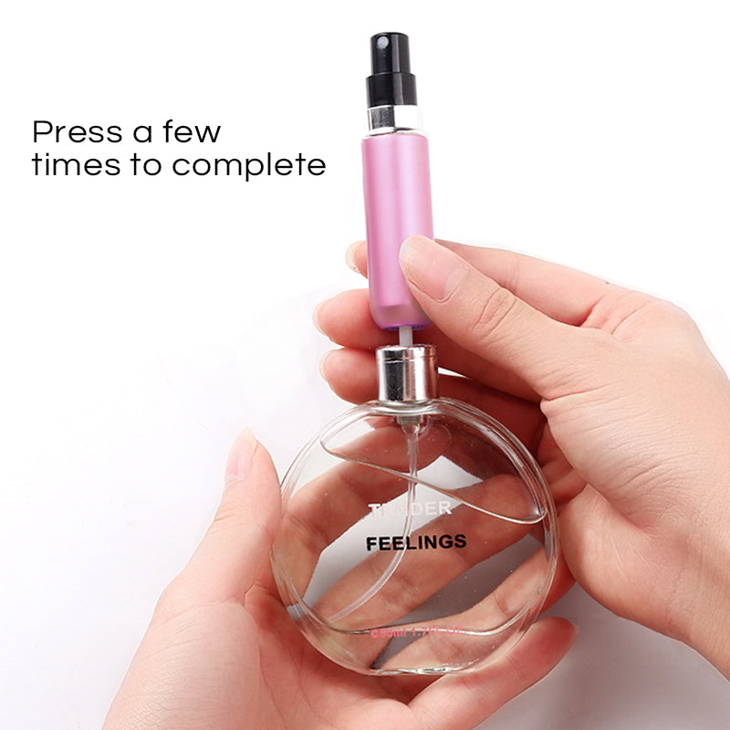 Perfume Bottle Portable Refillable Perfume Bottle with Spray Cosmetic Containers Atomizer for Travel Random Color Wholesale 