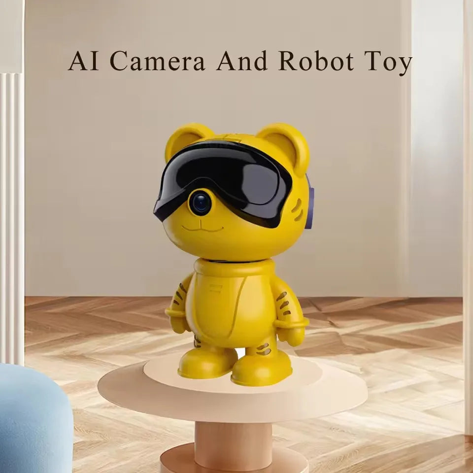 Caméra de surveillance intérieure sans fil 5MP WiFi Vision nocturne PTZ Son à deux voies Protection de sécurité HD Smart Home P6 Slite Robot Cam