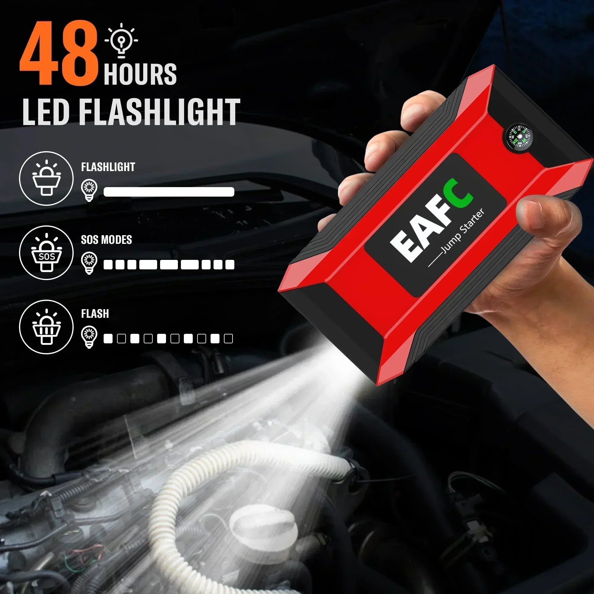 EAFC 12V Portable Car Jump Starter Power Bank