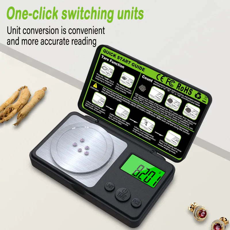 Pocket Digital Jewellery Scale - Capacity Options