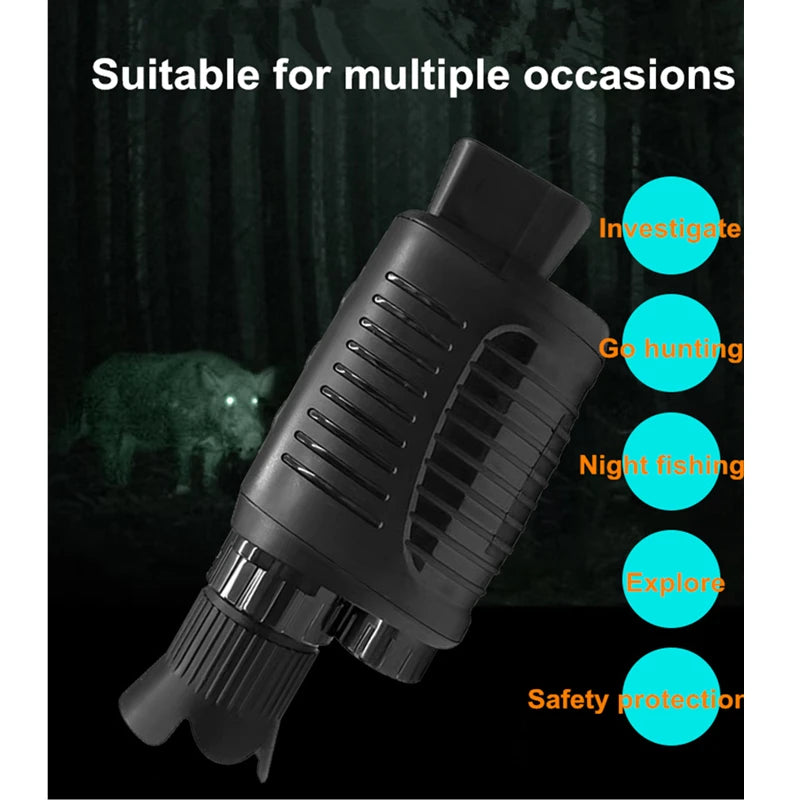 5X Digital Light Zoom Monocular Night Vision Device 1080P HD Infrared Camera Hunting Telescope Outdoor Search Full Darkness 300m 