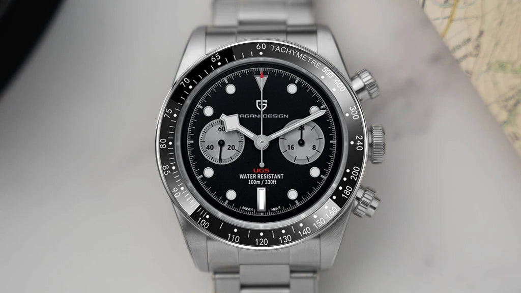 Pagani Design BB Panda Chronograph Men's Watch 100M Waterproof