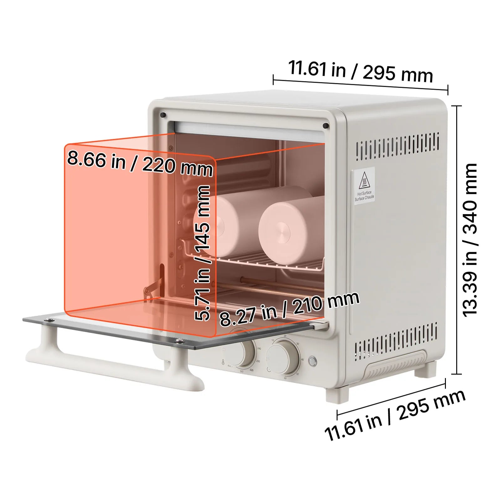 Four de sublimation pour gobelets et mugs Kit de chauffage 360° 12L/24L