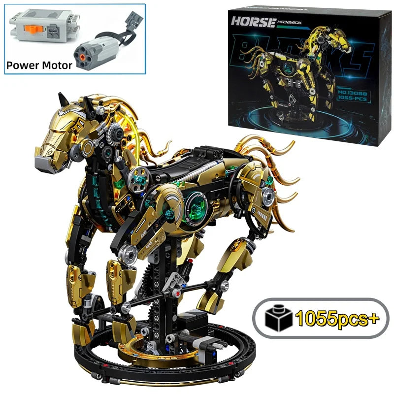 Mechanical Horse Building Kit - 1055 Pieces