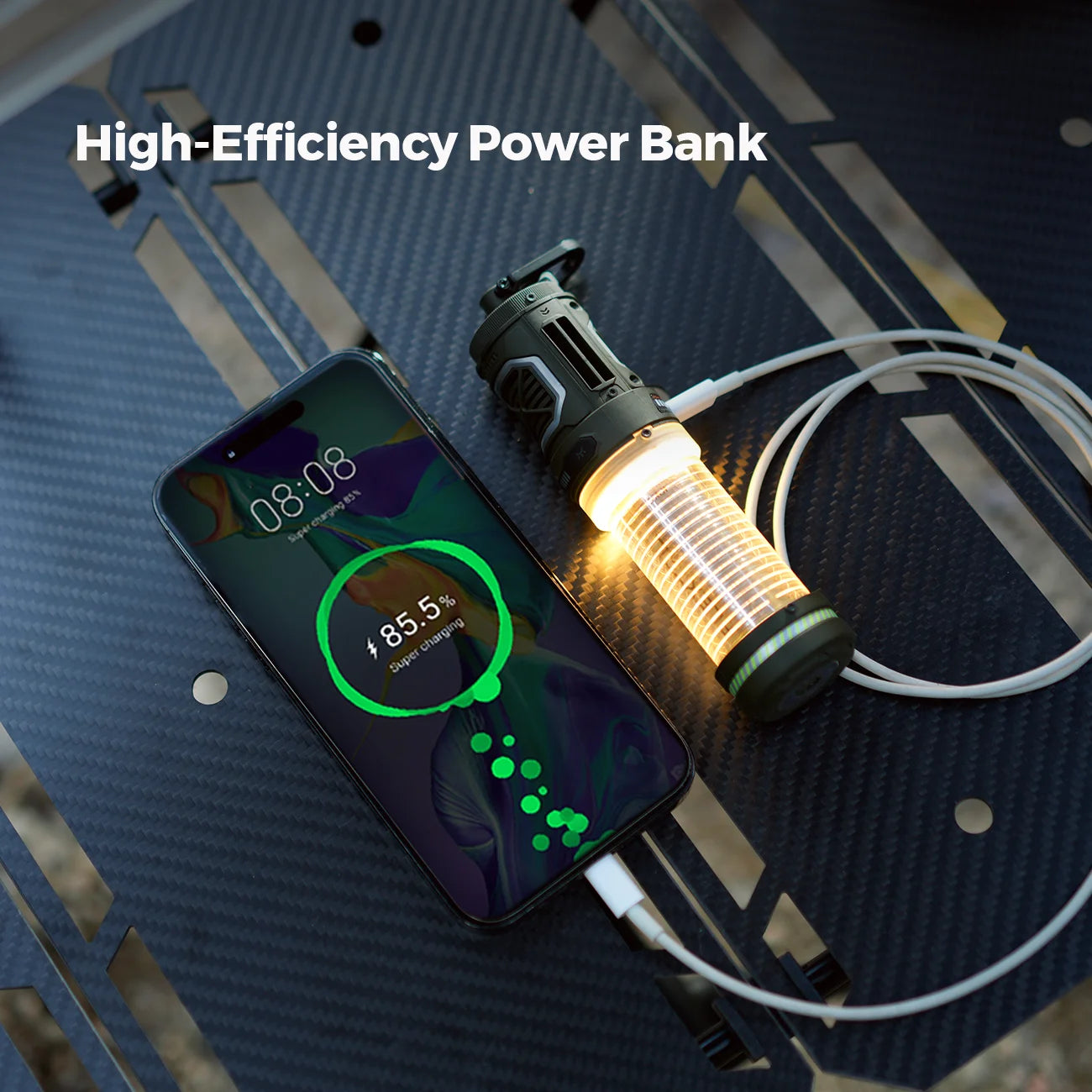 Flextail Tiny Avvisare med Campinglampa och Uppladdningsbart Batteri