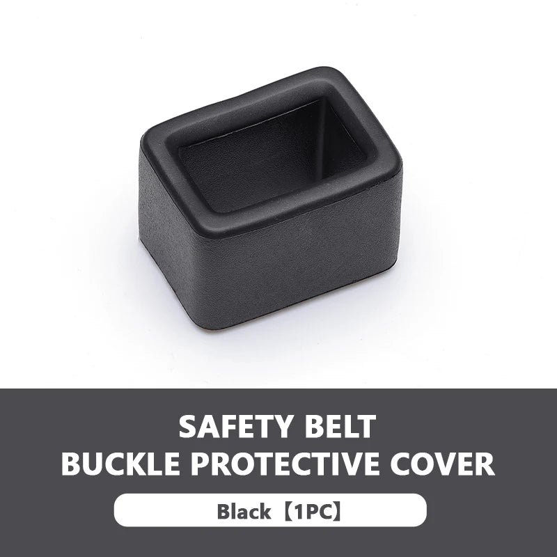 SEAMETAL Car Seat Belt Buckle Fastener Anti-Scratch Elastic Seatbelt Buckle Protector Universal Seatbelt Button Protection Cover