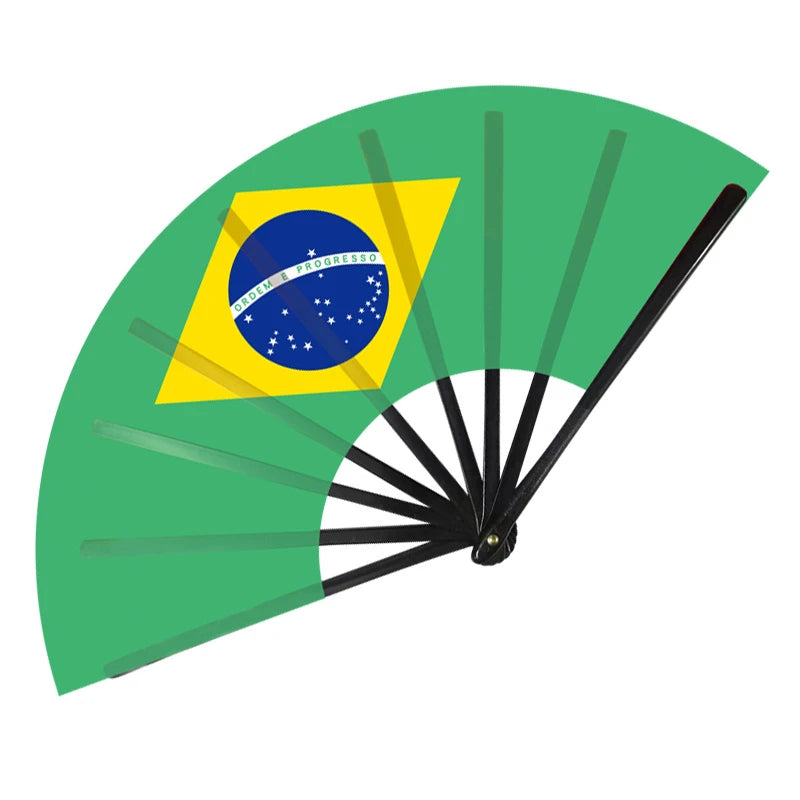 22 cm Folding Hand Fan with National Flags for Match Days