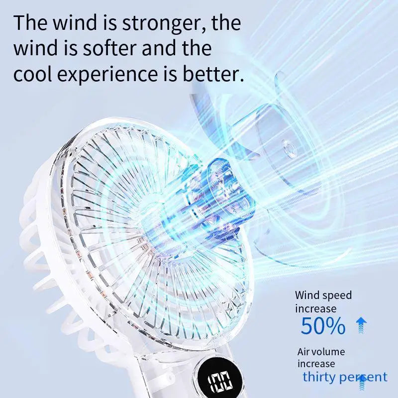 H9 Portable Fan with LCD