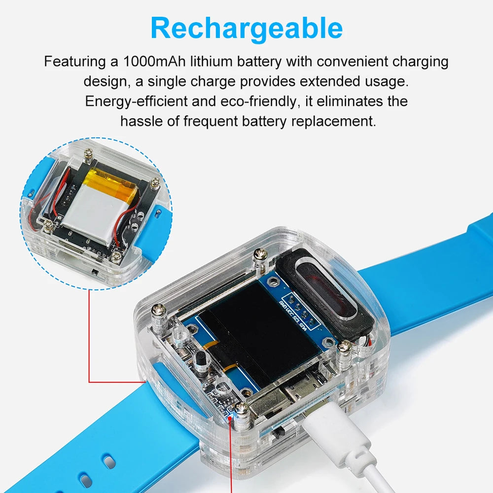 ESP32-S3 Voice Watch DIY Kit - OLED Display