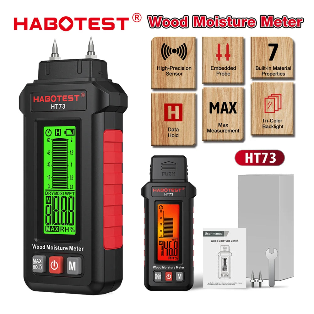 HT73 hout- en bouwmaterialen vochtmeter
