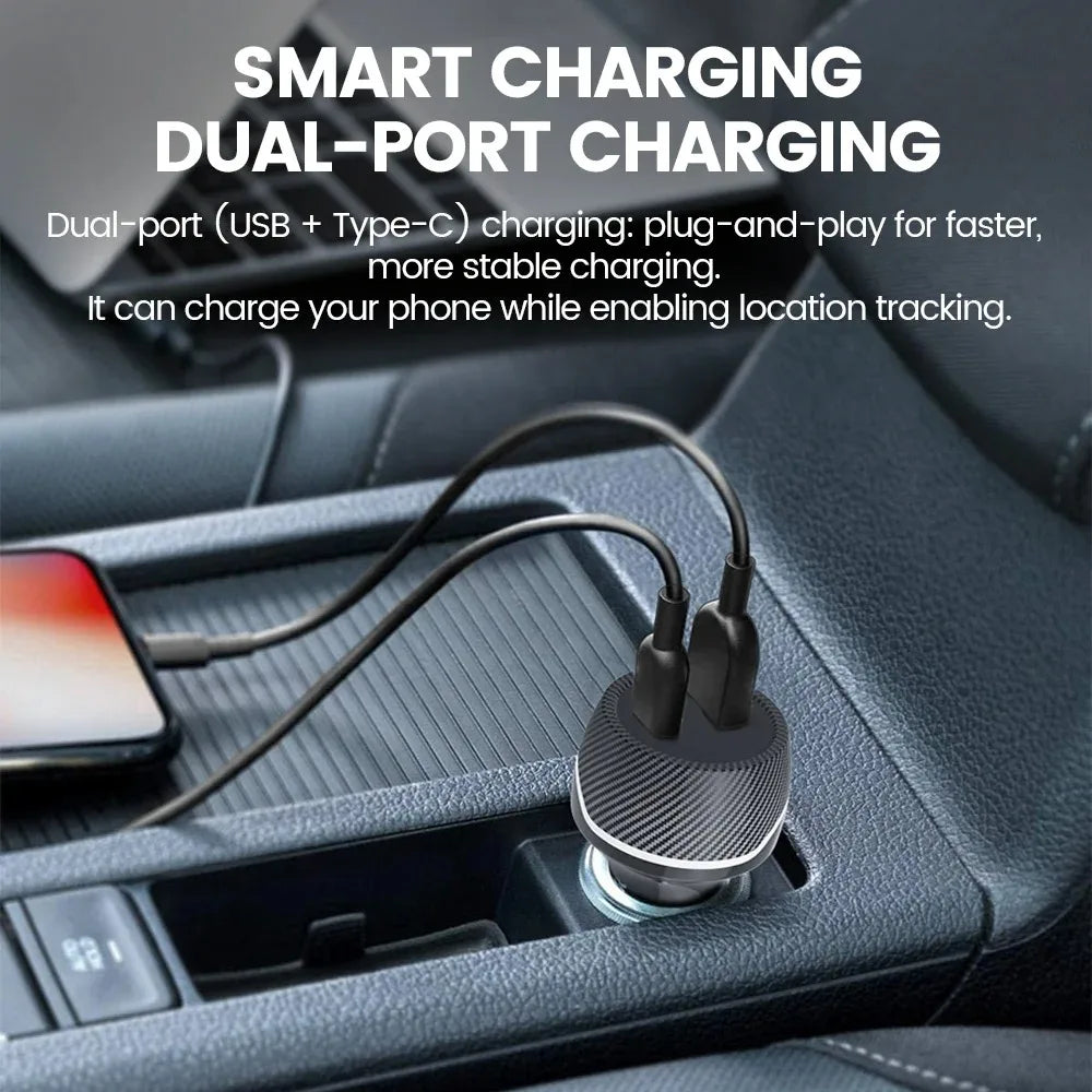 Localisateur GPS universel mini, chargeur de voiture, allume-cigare, adaptateur USB Type-C, pour iPhone IOS Apple Find My APP