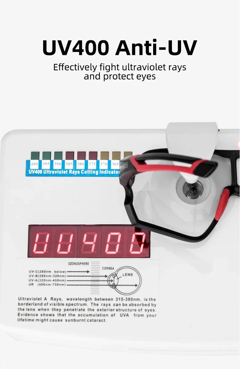 Photochromic Bike Glasses UV400 Cycling Sunglasses for Men and Women