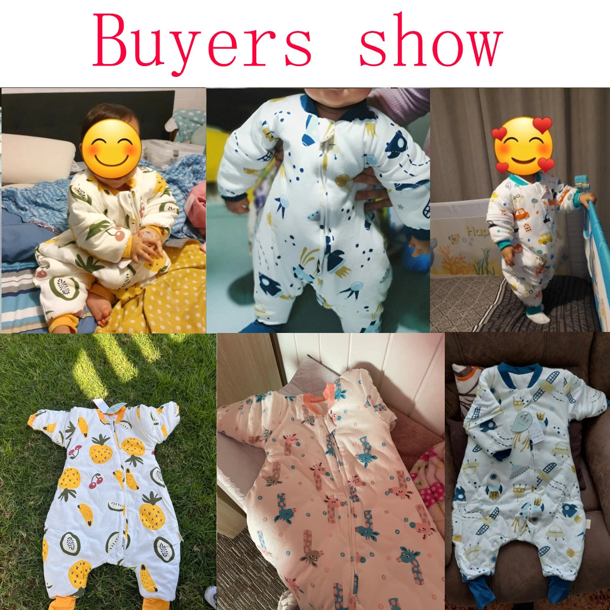 Sacco nanna per bambini con cartone animato e gambe divise con maniche staccabili