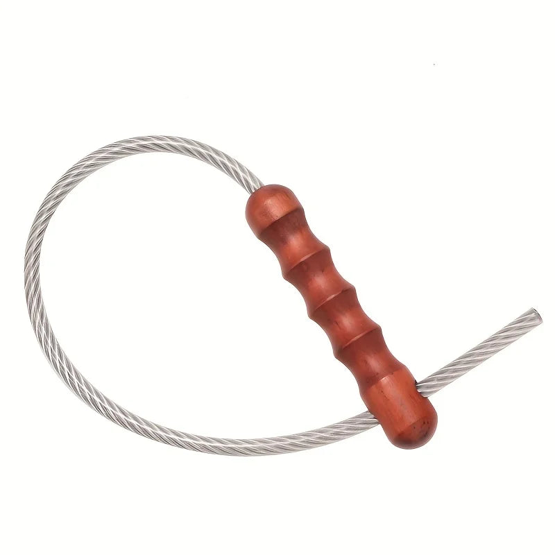 Wood Handle Emergency Whip with Glass Breaker