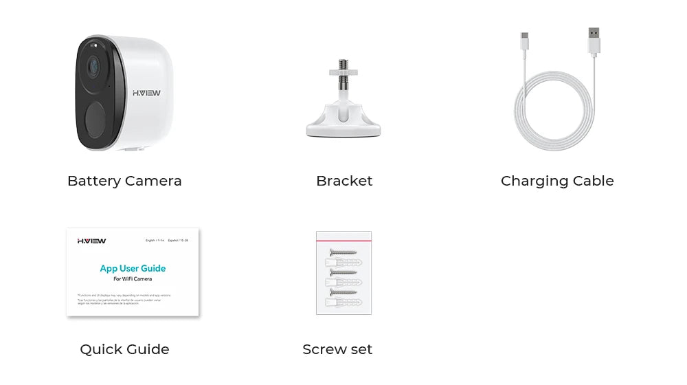 Telecamera di sicurezza wireless 3MP con batteria, proiettore, sirena e audio