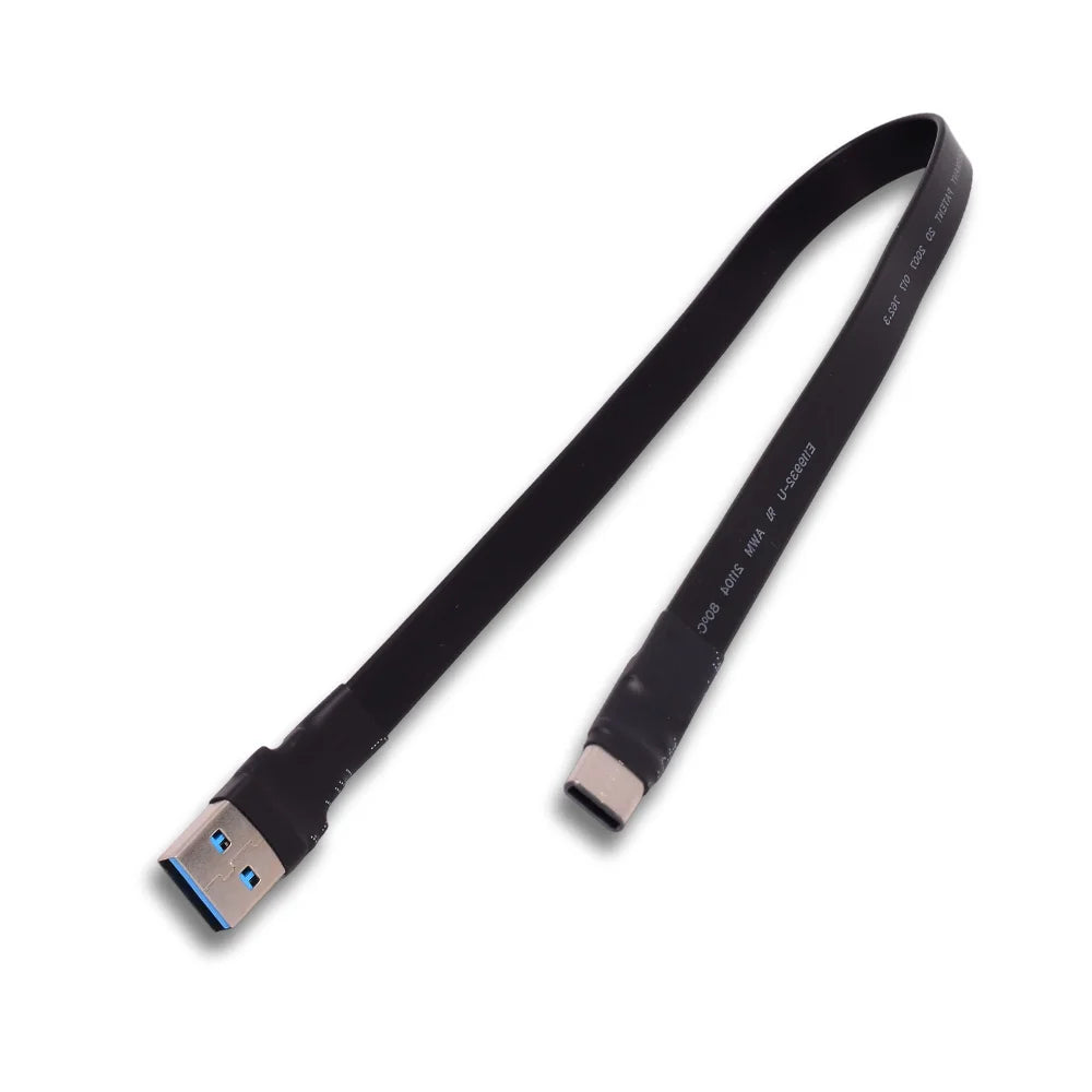 Cable de extensión plano tipo cinta USB 3.1, USB-C / USB-A
