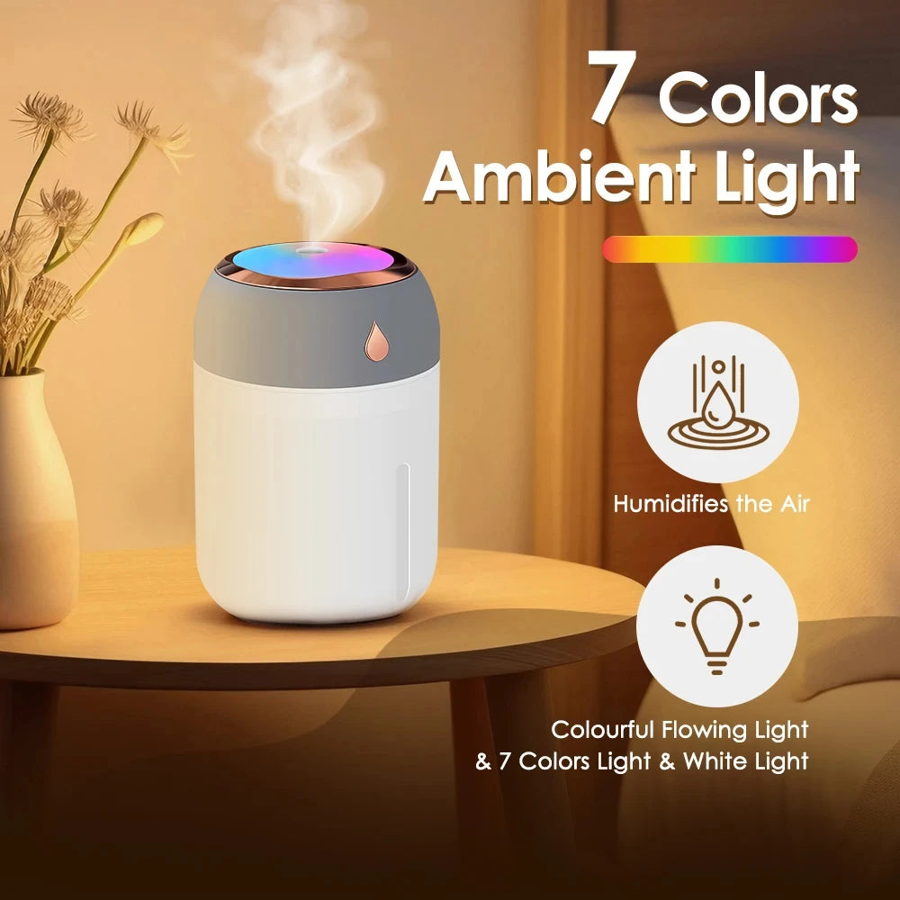 USB Humidifier with Colour Night Light