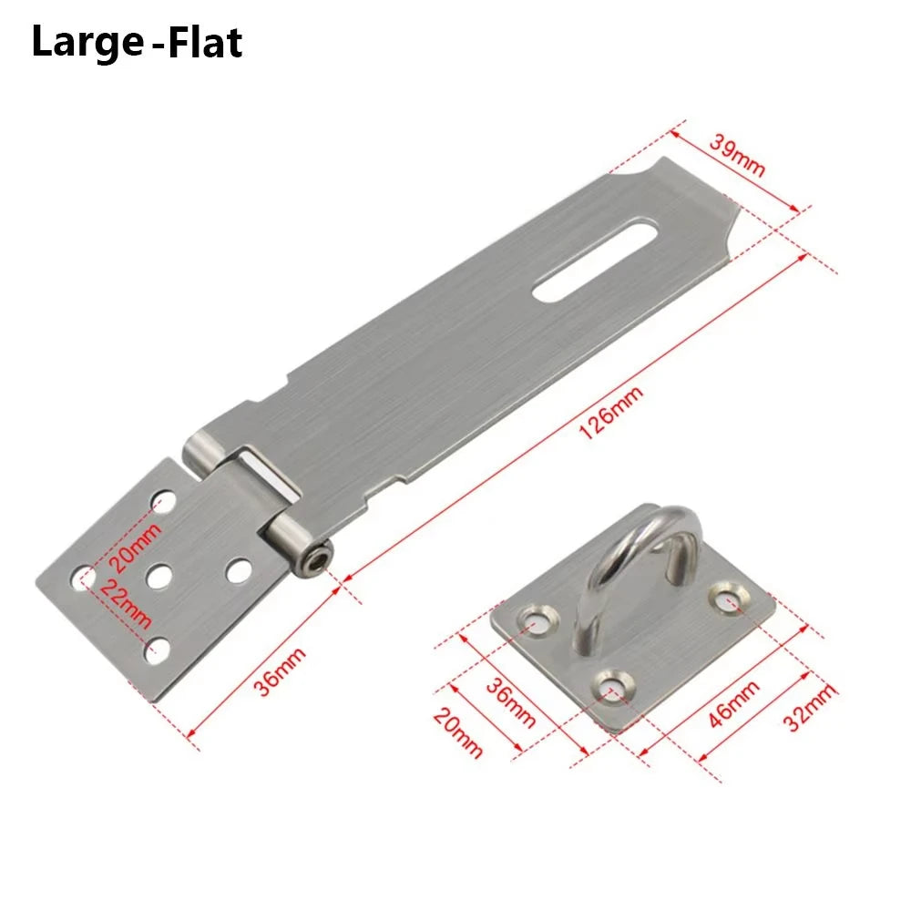 Right-Angle Padlock Hasp for Doors and Gates