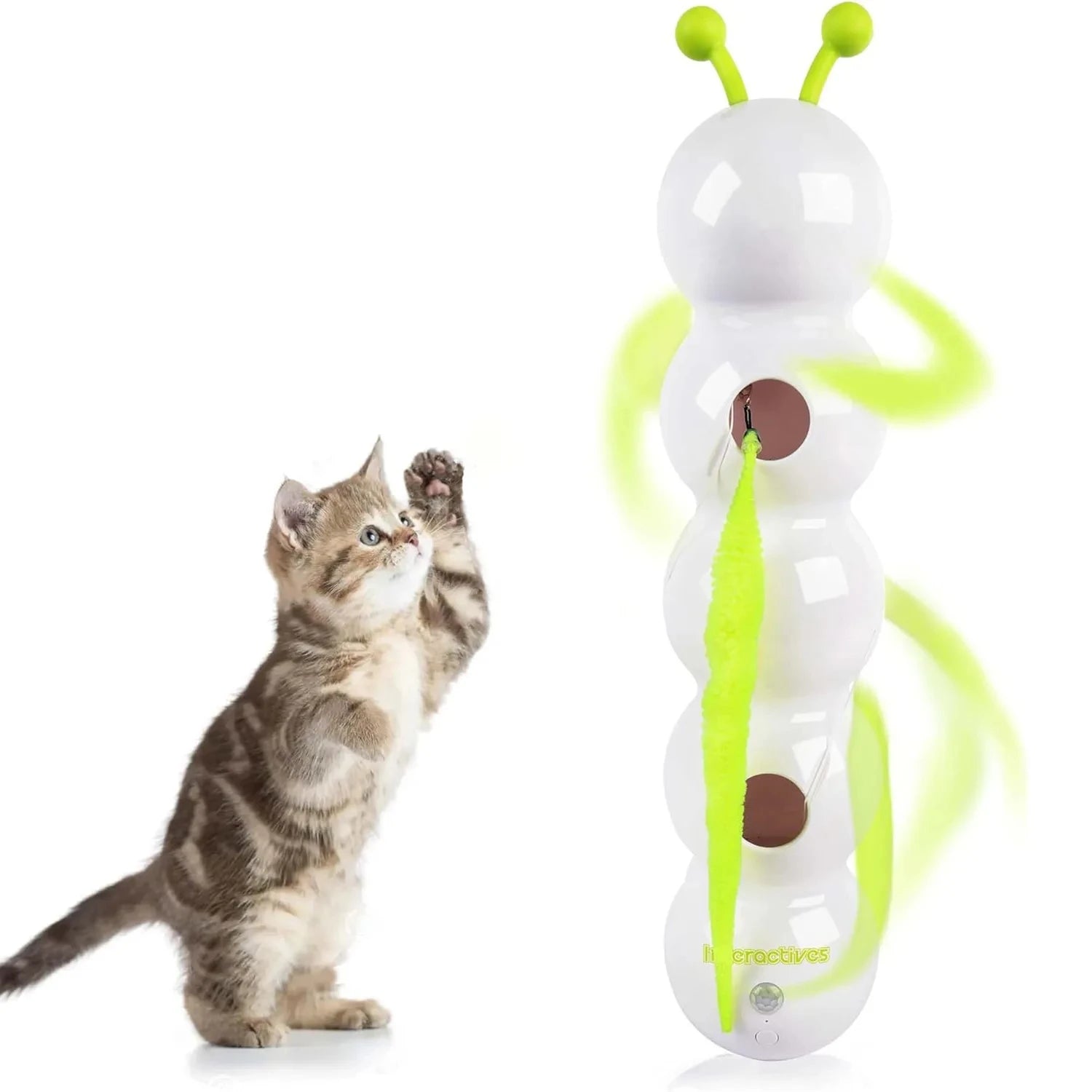 Intelligent Interactive Cat Stick Pro with Replaceable Prey Tail Suitable for Automatic Swing Durability In Multi Cat Households 