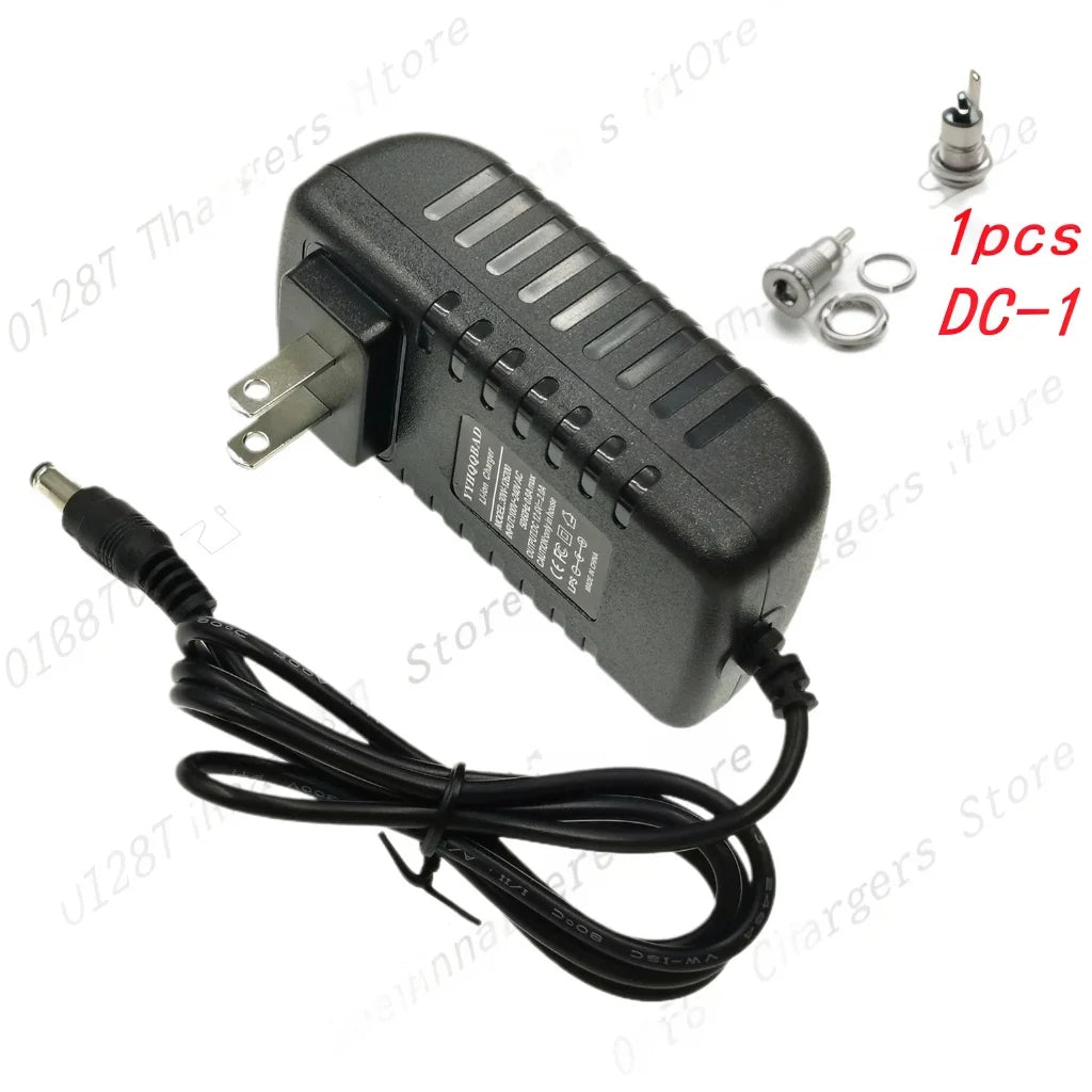 16.8V 2A Li-Ion Charger, Plug and Connector Options