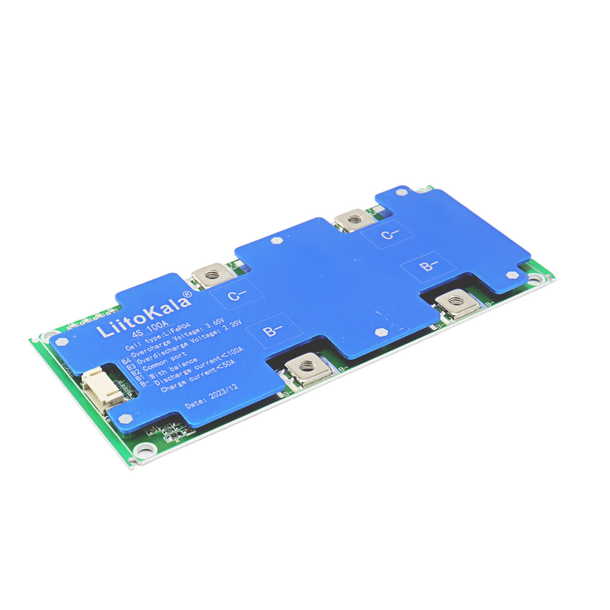 4S LiFePO4 Battery Protection Board, 100 A Labelled