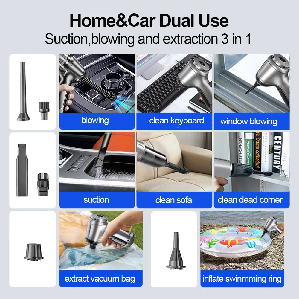 Cordless Handheld Car Vacuum and Blower