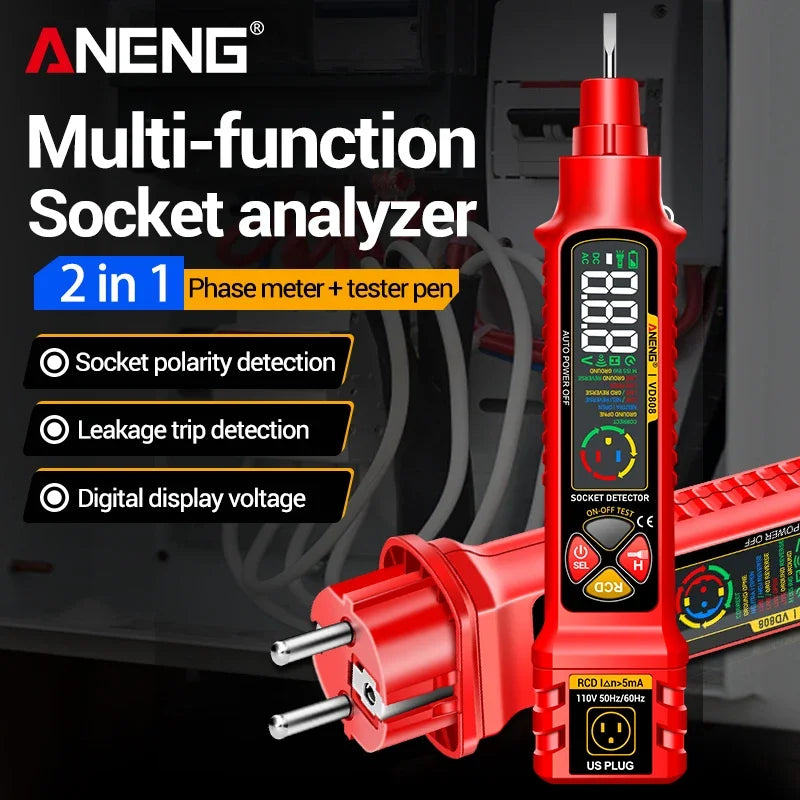 VD808 Socket and Circuit Tester - EU/US Options