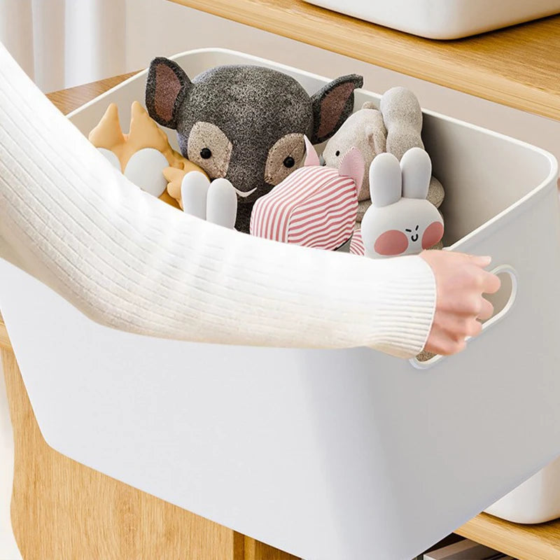 White Plastic Household Storage Box