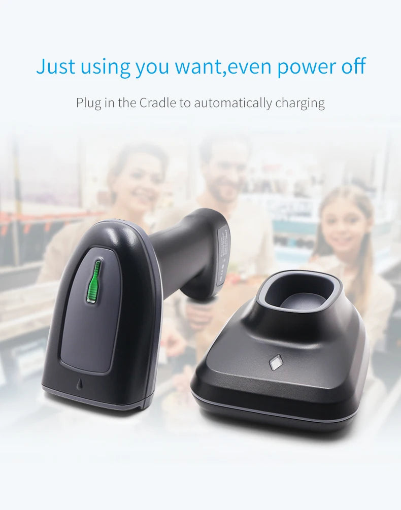 Handheld 1D/2D Barcode Scanner - Connection Options