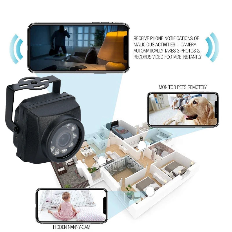 Mini 5MP Outdoor WiFi IP Camera with Smart Motion Detection
