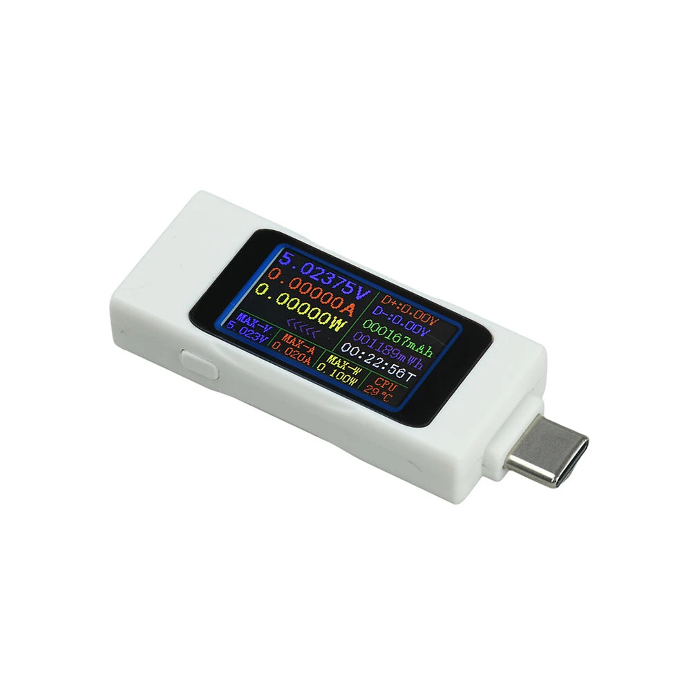 مقياس طاقة USB-C بشاشة TFT دوارة