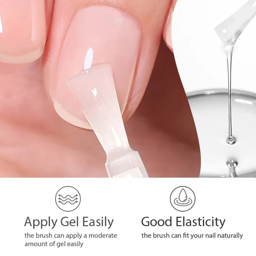 Gel de refuerzo para uñas con base y capa superior de larga duración