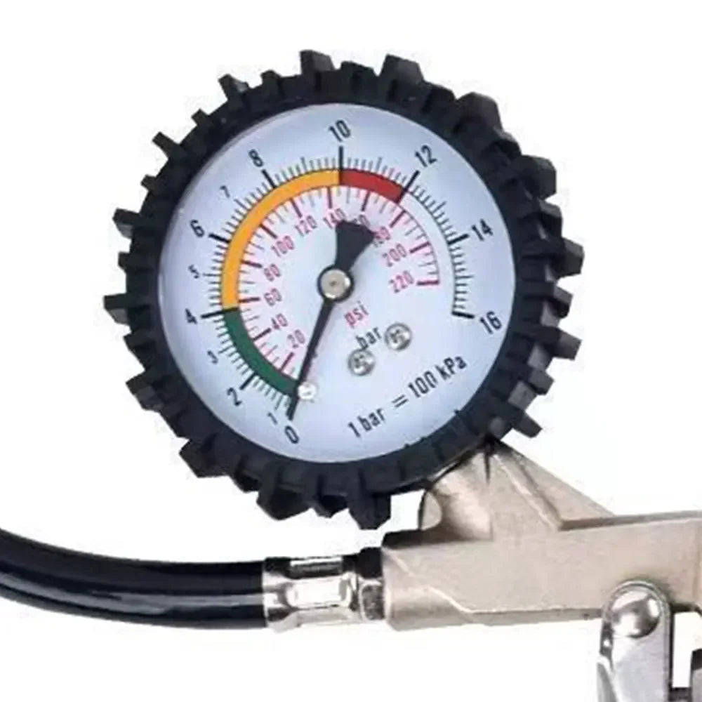 Tire Pressure Gauge For Car Motorcycle SUV Inflator Pumps Tire Repair Tools Pressure Gun Type For Air Compressor Durable 