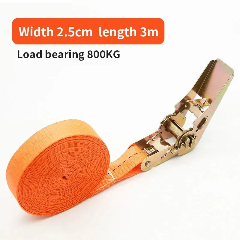 Cargo Tie-Down Strap with Metal Buckle, 3 m or 6 m