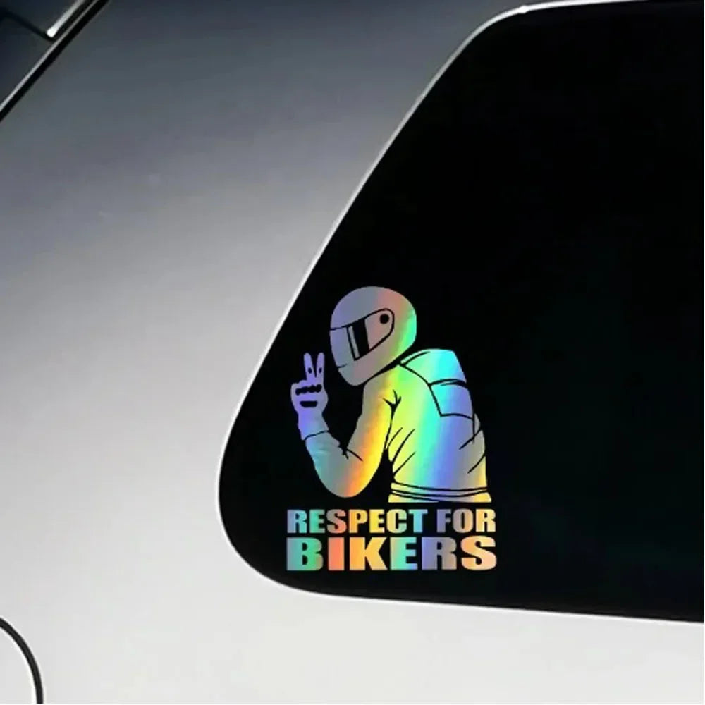 1pc Respect Biker Sticker For On Car Motorcycle Vinyl 3D Stickers Motorcycle Vinyl 3D Stickers And Decals 