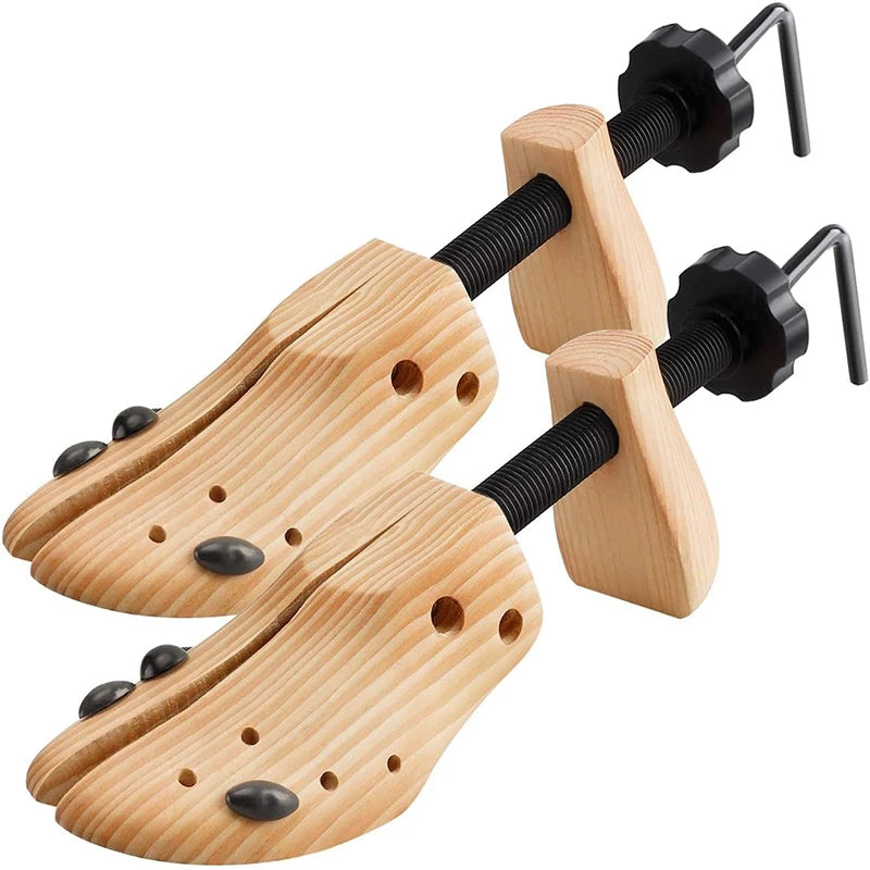 Adjustable Wooden Shoe Stretcher, M or L